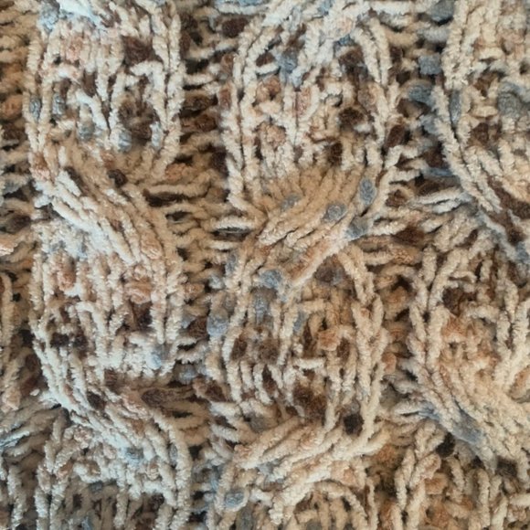 NWT JESSICA SIMPSON‎ BEIGE MULTI-COLOR DOT CHUNKY CABLE KNIT SWEATER XS - Picture 4 of 8